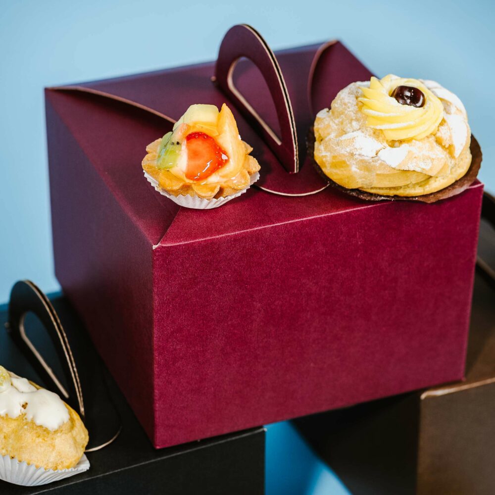 Scatola porta torte Capri personalizzata con logo