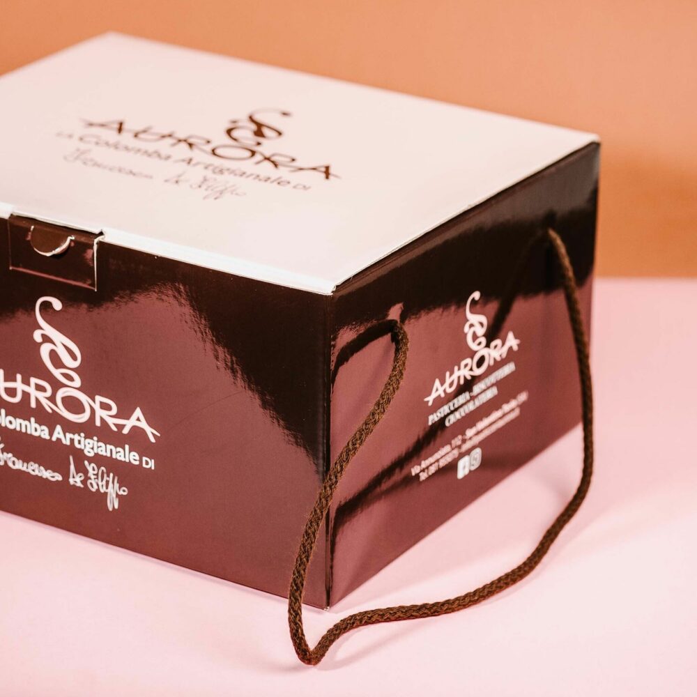 Scatola porta colombe Ponza personalizzata con logo